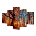 Tableau forêt d&rsquo;automne