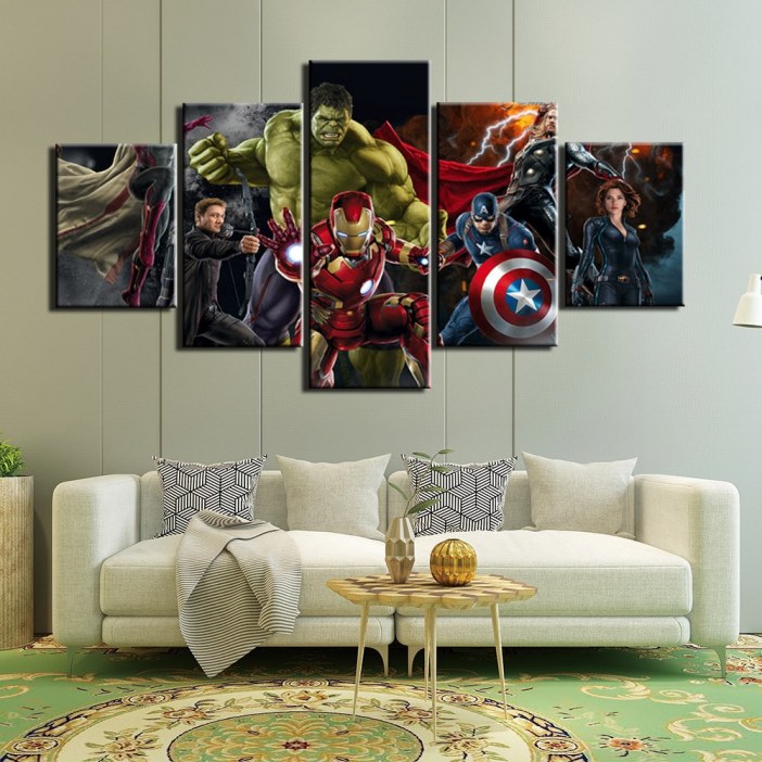 Tableau Avengers 5 pièces