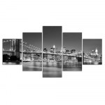 Tableau pont de Brooklyn noir et blanc Tableau New York Tableau Ville