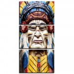 Tableau statue Amérindien