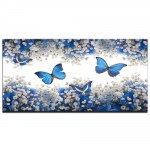 Tableau papillons bleu