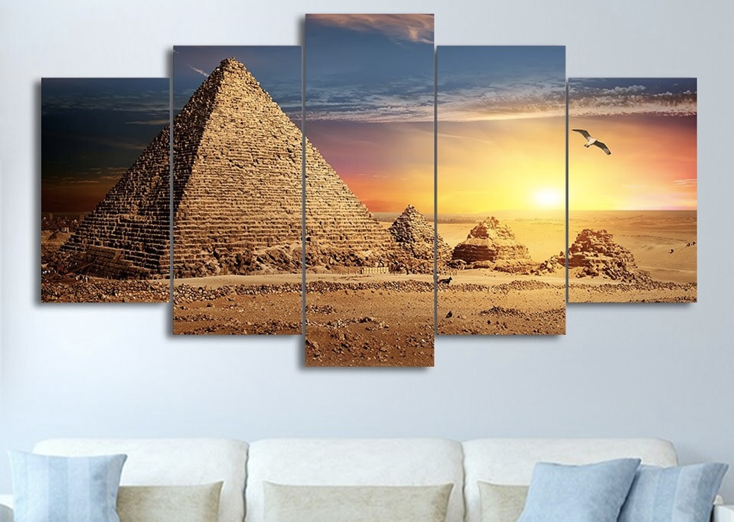 Tableau pyramides égyptienne