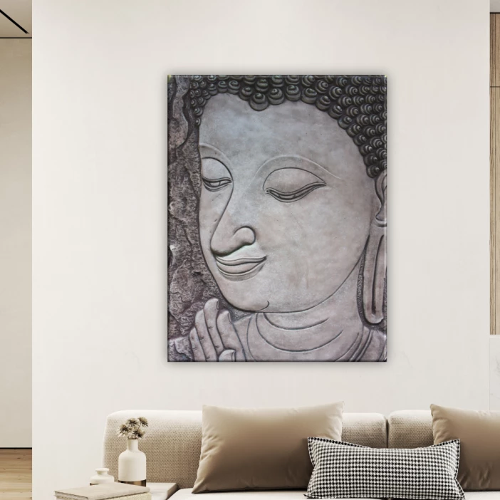 img_Tableau Bouddha noir et blanc_01 Quadro Buda preto e branco