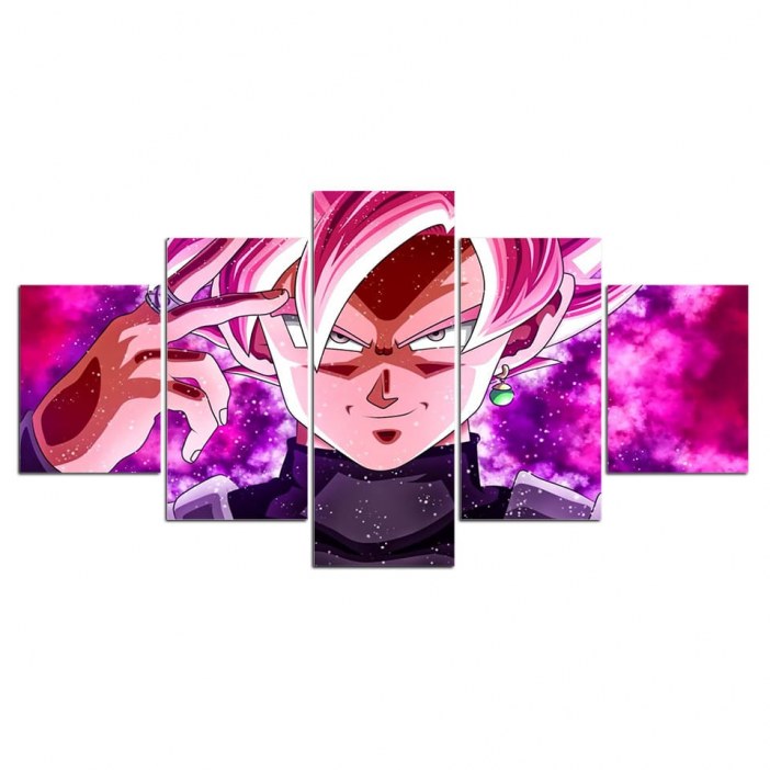 Affiche dragon ball en toile 5 panneaux | Peinture imprimée japonaise, livraison directe, images modulaires, affiche anime F343