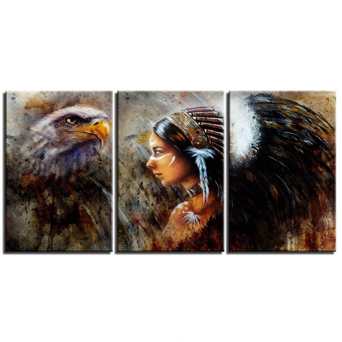 Tableau Amérindienne esprit aigle
