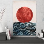 Tableau soleil et mer Tableau Japonais Tableau Monde