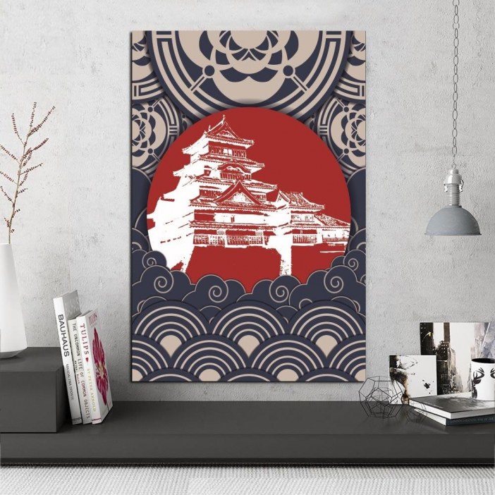 Tableau architecture Japonaise Tableau Japonais Tableau Monde