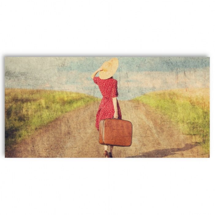 Tableau La voyageuse Tableau Vintage Tableaux originaux