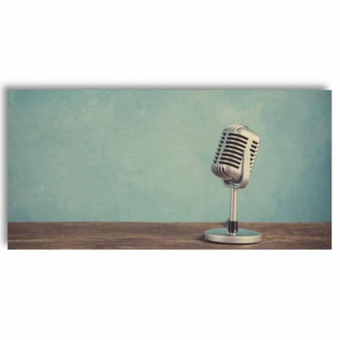 Tableau Le microphone Tableau Vintage Tableaux originaux