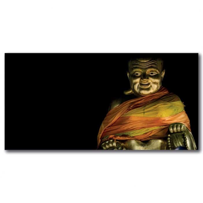 Tableau Bouddha d’or sur un fond noir Tableau Bouddha Tableau Zen
