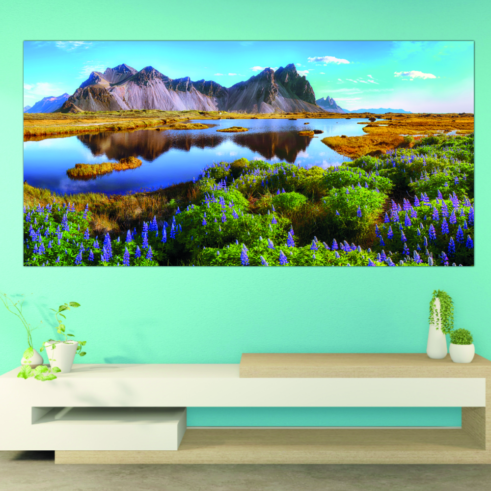 Tableau Lac et montagne colorée Tableau Montagne Tableau Nature Tableau Paysage