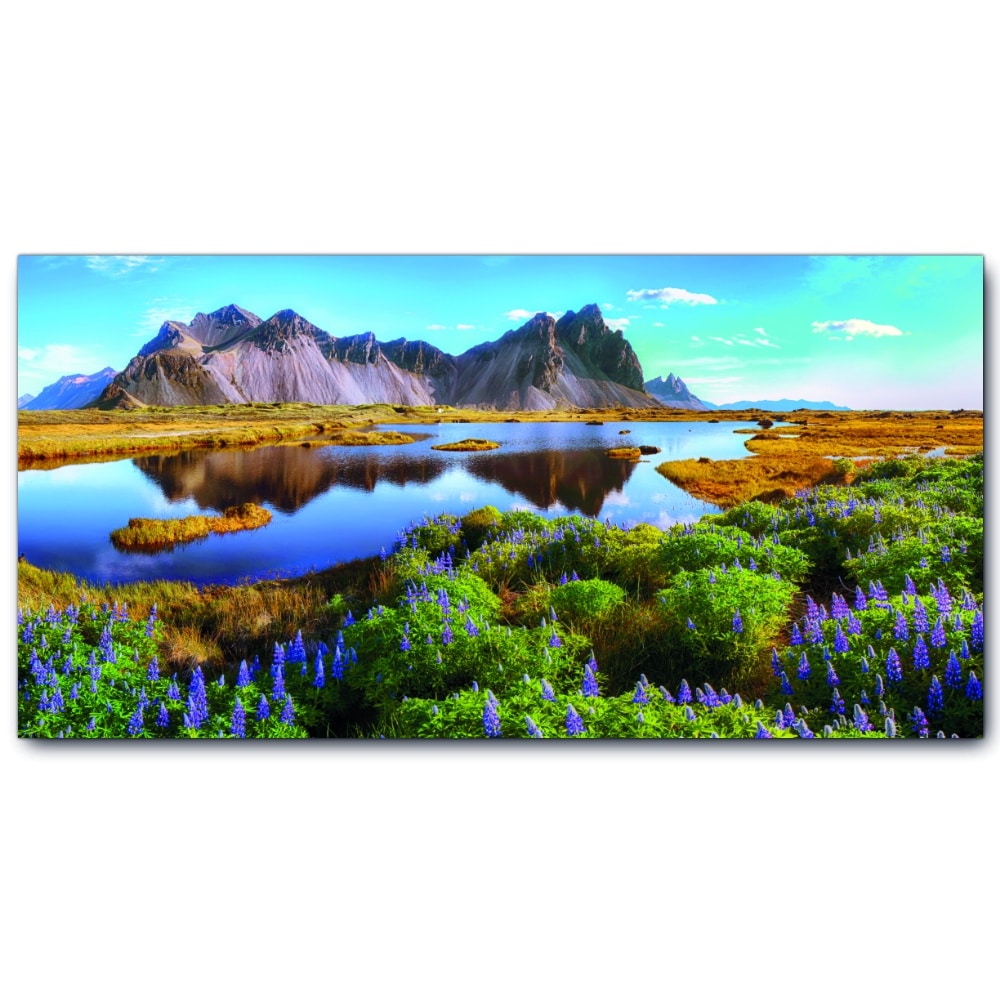 Tableau Lac et montagne colorée Tableau Montagne Tableau Nature Tableau Paysage taille: XXS|XS|S|M|L|XL|XXL