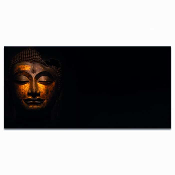Tableau Visage Bouddha en cuivre