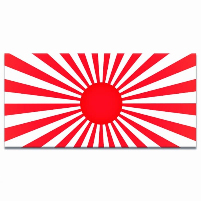 Tableau Drapeau du soleil levant