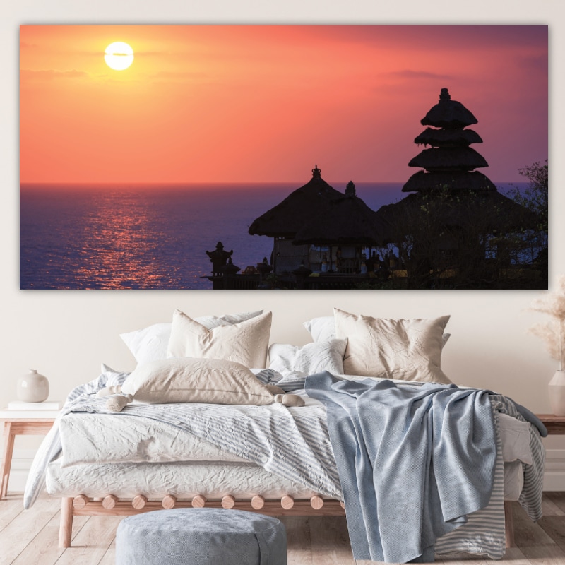 Tableau Paysage et coucher de soleil Tableau Zen taille: XXS|XS|S|M|L|XL|XXL