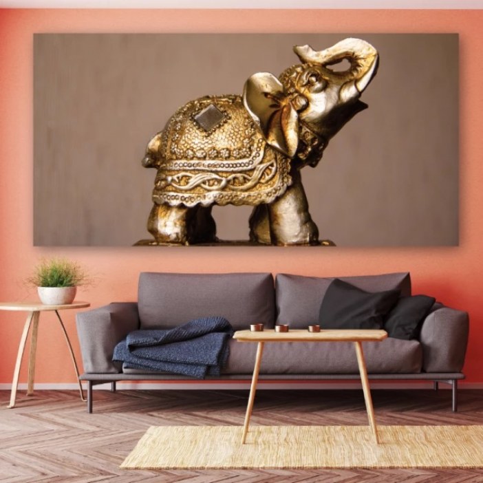 Quadro o elefante dourado