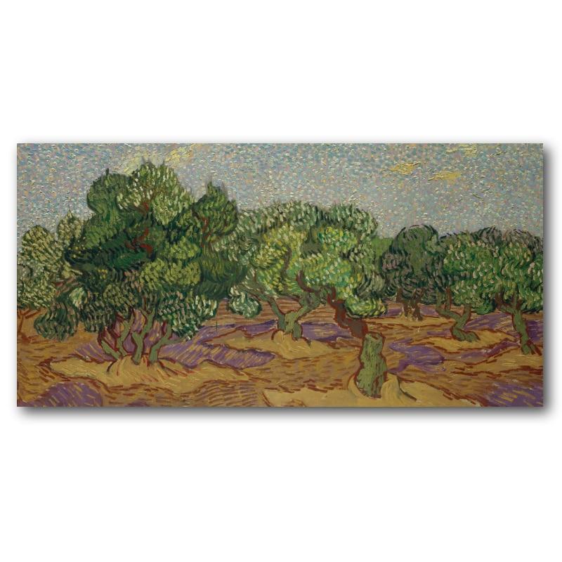 Tableau Van Gogh Oliviers sous le soleil Tableau Artiste Peintre Tableau Van Gogh taille: XXS|XS|S|M|L|XL|XXL