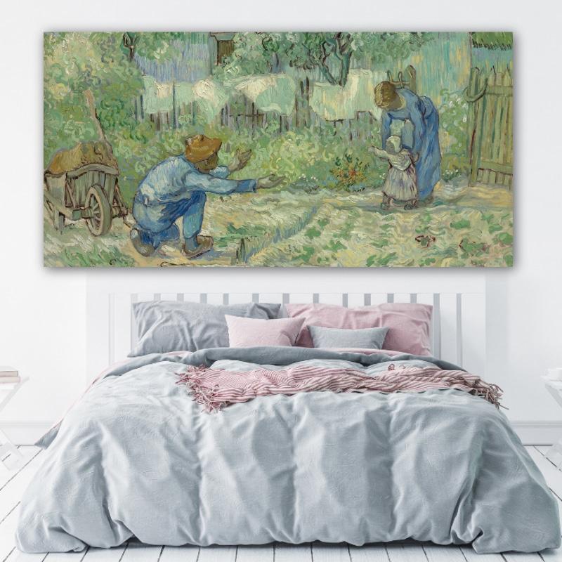 Tableau Van Gogh Premiers pas, d’après Millet Tableau Artiste Peintre Tableau Van Gogh taille: XXS|XS|S|M|L|XL|XXL