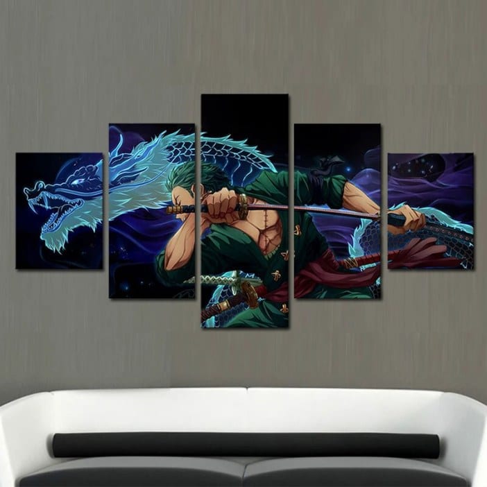 Roronoa Zoro – affiche de dessin animé japonais, 5 pièces, peinture sur toile, décoration moderne de maison, tableau mural Uncategorized b69a2031f5475bad48ac93: 20x35 20x45 20x55cm|30x40 30x60 30x80cm|40x60 40x80 40x100cm