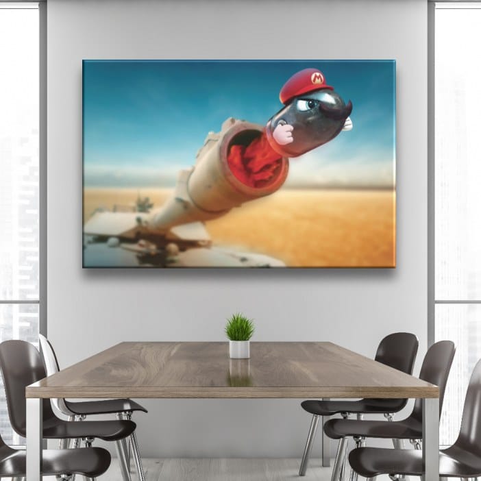 Tableau Canon Super Mario Tableaux originaux Tableau Geek Tableau Super Mario taille: XXS|XS|S|M|L|XL|XXL