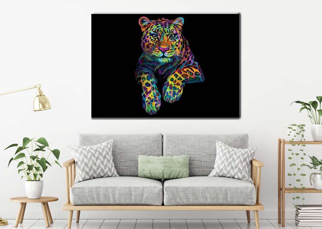 Tableau léopard pop art taille: XS|S|M|L|XL|XXL