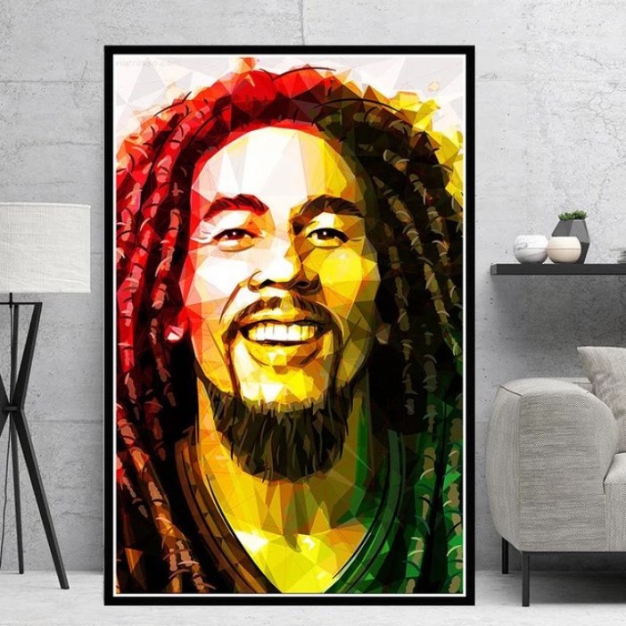 Quadro Bob Marley auto-retrato