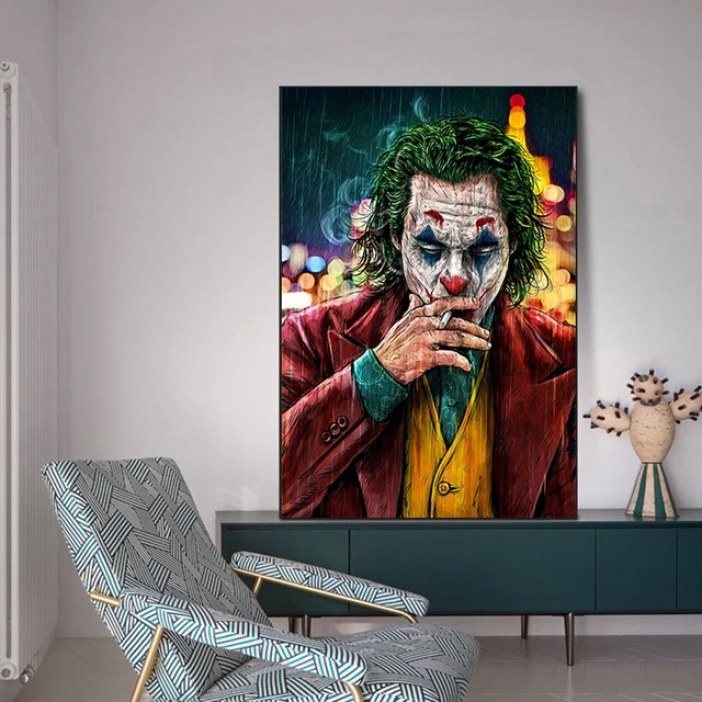 Quadro Joker com cigarro
