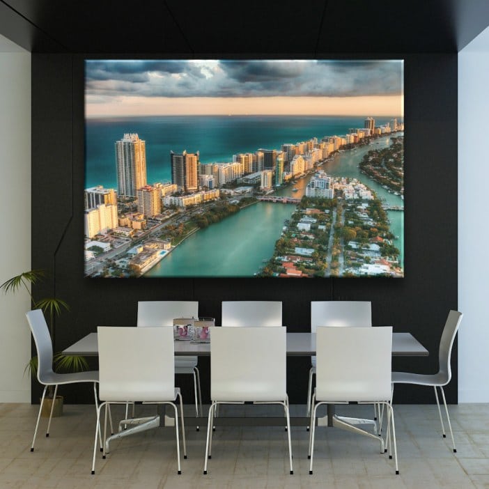 Quadro Miami vista panorâmica