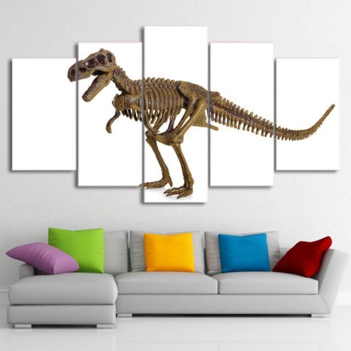 Quadro esqueleto de dinossauro