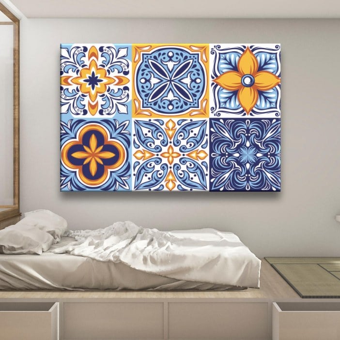 Quadro mosaico floral