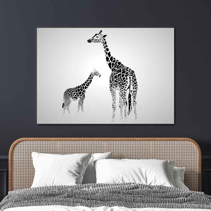 Quadro Girafas efeito lápis